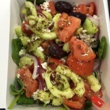 Gluten-free Greek salad from Snack Taverna